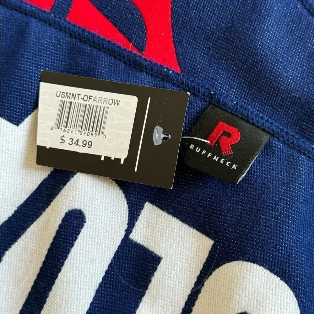 Ruffneck US Men's National Team- Only Forward Soccer Scarf, Red, White, Blue NWT